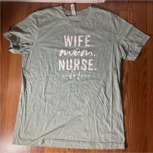 Bella Canvas Light Grayish Greenish Tee